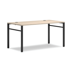 HON Mod 66"W Table Computer Desk, Desert Oak/Black