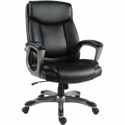 Lorell Sera High-Back Manager Chair, Black, 63270