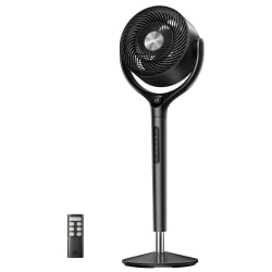 Dreo 9" Air Circulator Pedestal Floor Fan, Black, Total Qty 1, DRHPF022