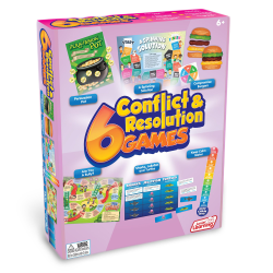Junior Learning Conflict and Resolution Games, Character Education/Problem Solving, Set Of 6 Games