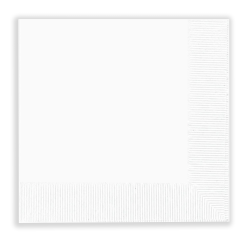 Hoffmaster 2-Ply Beverage Napkins, 10" x 10", White, Case Of 4,000 Napkins