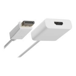 UNC Group - Adapter - DisplayPort male to HDMI female - white