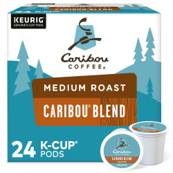 Caribou Coffee® Single-Serve Coffee K-Cup® Pods, Caribou Blend, Carton Of 24
