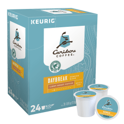 Caribou Coffee® Single-Serve Coffee K-Cup® Pods, Daybreak Morning Blend, Carton Of 24