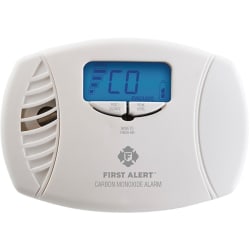 First Alert CO615 Carbon Monoxide Alarm - Wired - 120 V AC - 85 dB - Audible - Wall Mountable, Stand Mount