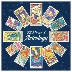 2025 TF Publishing Art & Design Wall Calendar, 12" x 12", Astrology, January To December