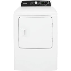 Frigidaire Dryer FFRE4120SW - 6.70 ft³ - Front Loading - Vented - 10 Modes - Classic White - 5400 W