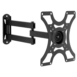 Mount-It! Wall Mount Bracket With Full-Motion Arm For 19 - 42" TVs, 9.2"H x 12.4"W x 2.4"D, Silver