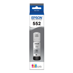 Epson® 552 Claria® Gray Ink Bottle, T552520-S