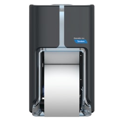 Cascades PRO Tandem, High Capacity Bath Tissue Dispenser, Top Bottom Roll, Dark Gray