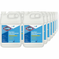 CloroxPro™ Anywhere Daily Disinfectant and Sanitizing Bottle - Liquid - 128 fl oz (4 quart) - 144 / Pallet - Translucent