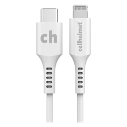cellhelmet® Charge And Sync USB-C® To Lightning® Round Cable, 6, Gray