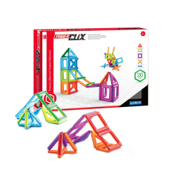 Guidecraft PowerClix Frames, Magnetic Building Set, 48 Pieces