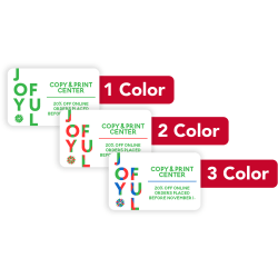 Custom 1, 2 Or 3 Color Printed Labels/Stickers, Rectangle, 1-1/4" x 2", Box Of 250