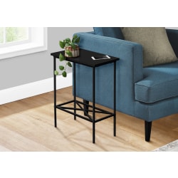 Monarch Specialties Gia Accent Table, 24"H x 15-3/4"W x 9-1/2"D, Black