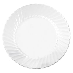 WNA Classicware® Plastic Plates, 10-1/4", Clear, 12 Plates Per Bag, Carton Of 12 Bags