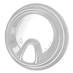 Fabri-Kal® Greenware Cold Drink Lids, Sip Lid, Fits 12-24 Oz Cups, Clear, Carton Of 1,000 Lids