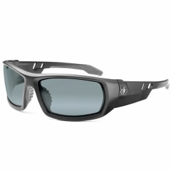 Ergodyne Skullerz® Safety Glasses, Odin, Matte Black Frame, Silver Mirror Lens