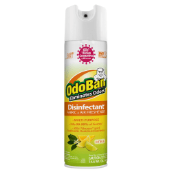OdoBan Odor Eliminator Disinfectant 360° Spray, Citrus Scent, 14.6 Oz