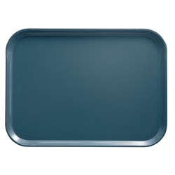 Cambro Camtray Rectangular Serving Trays, 15" x 20-1/4", Slate Blue, Pack Of 12 Trays