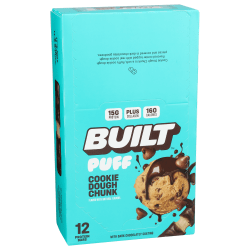 Built Puff Protein Bars, Cookie Dough Chunk, 1.55 Oz, Total Qty 12