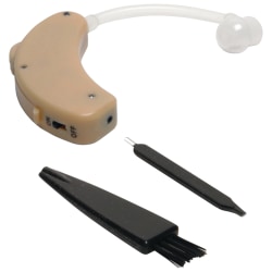 Walker's Game Ear Ultra Ear Behind-the-Ear Hearing Enhancer, 1"H x 1/4"W x 1/2"D, Beige