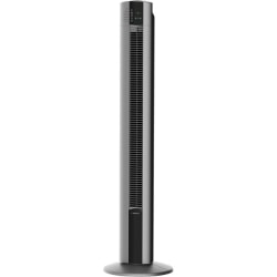 Lasko Space-Saving Performance Tower Fan & Remote - 3 Speed - Oscillating, Timer, Night Mode - 42.5" Height x 12.5" Width - Plastic - Gray