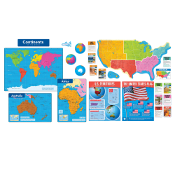 Trend Essential Skills Explore Set, The United States And The Continents, Grades 1 To 12