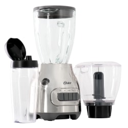 Oster 3-In-1 Kitchen System 700W Blender With Blend-N-Go Cup, Silver