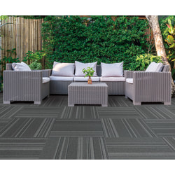 Foss Floors Couture Peel & Stick Carpet Tiles, 24" x 24", Mocha, Set Of 15 Tiles