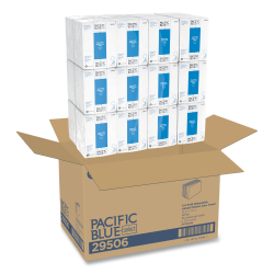 Georgia Pacific® Professional Pacific Blue Select Disposable Patient Care Washcloths, 1-Ply, 10 x 13, Unscented, White, 55/Pack, 24 Packs/Carton