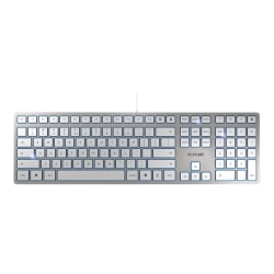 CHERRY KC 6000 SLIM - Keyboard - USB - US - key switch: CHERRY SX - silver