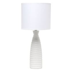 Simple Designs Alsace Bottle Table Lamp, 20-1/4"H, Off White