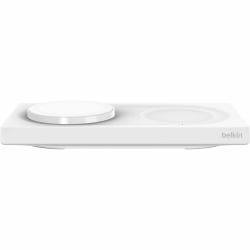 Belkin BoostCharge Pro MagSafe 2-in-1 Charging Pad - For iPhone, AirPod, MacBook - Input connectors: USBProprietary Battery Size - MagSafe Technology, Fast Charging, Compact, Overvoltage Protection, LED Indicator