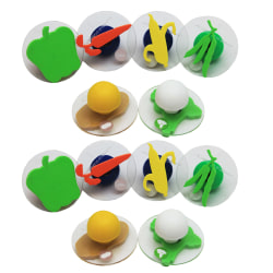 READY 2 LEARN Giant Stampers, Vegetables, 6 Per Pack, Set Of 2 Packs