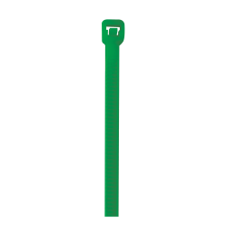 Partners Brand Colored Cable Ties, 40 Lb, 5-1/2", Green, Case Of 1,000 Ties