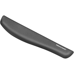 Fellowes PlushTouch™ Keyboard Wrist Rest with Microban® - Graphite - 1" x 18.1" x 3.2" Dimension - Graphite - Polyurethane, Foam - Wear Resistant, Tear Resistant, Skid Proof