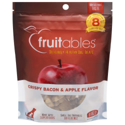 Fruitables Dog Treats, Bacon & Apple, 7 Oz, Total Qty 8