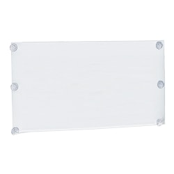 Azar Displays Acrylic Sign Frames With Suction Cups, 17"H x 22"W x 1/4"D, Clear, Pack Of 2 Frames