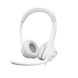 Logitech® H390 Wired Headset For PC/Laptop, Off-White, 981-001285