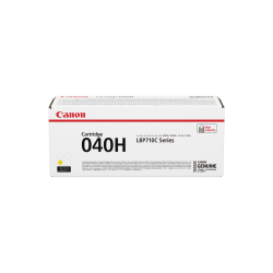 Canon CRG-040HYEL Original High Yield Laser Toner Cartridge - Yellow Pack - 10000 Pages