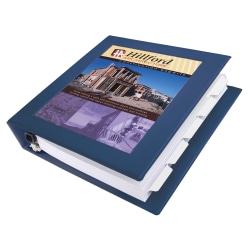 Avery® Heavy-Duty Framed View 3-Ring Binder, 1.5" One Touch EZD® Rings, Navy Blue, 1 Binder