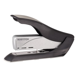 Bostitch Spring-Powered Premium Heavy Duty Stapler, Black/Silver