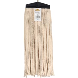 Genuine Joe Screw Mophead - Cotton - White - 1 Each