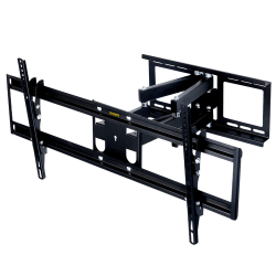 MegaMounts Full Motion Articulated Wall Mount For 37 - 60" TVs, 8.5"H x 27.5"W x 3"D, Black