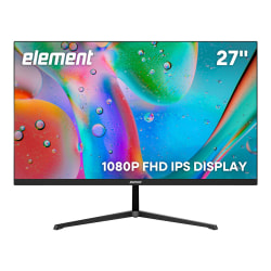 Element 27" 1080P FHD IPS Display Computer Monitor, Total Qty 1