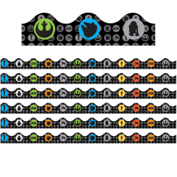 Eureka Deco Trim Packs, 37’ x 2-1/4", Star Wars Super Troopers, Set Of 6 Packs