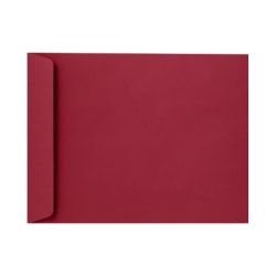 LUX Open-End 9" x 12" Envelopes, Peel & Press Closure, Garnet Red, Pack Of 50