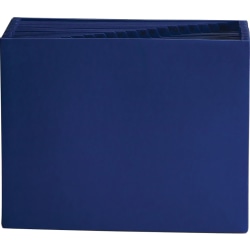 Smead® 21-Pocket Expanding File, 7/8" Expansion, Letter Size, Navy Blue