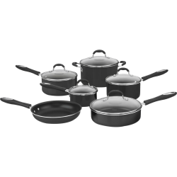 Cuisinart™ Advantage 11-Piece Non-Stick Cookware Set, Black
